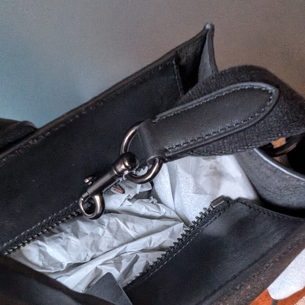 Coach Gotham Tall Tote - Black - Picture 12 of 16